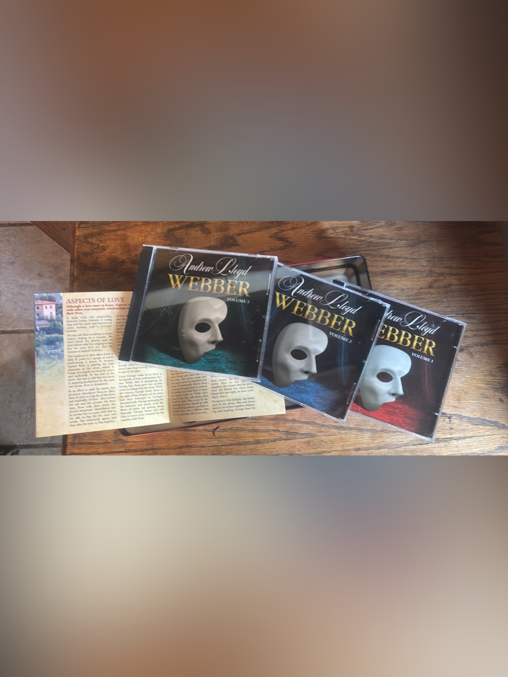 Andrew Lloyd Webber Phantom of the Opera 3 CD Set - Black & White Covers